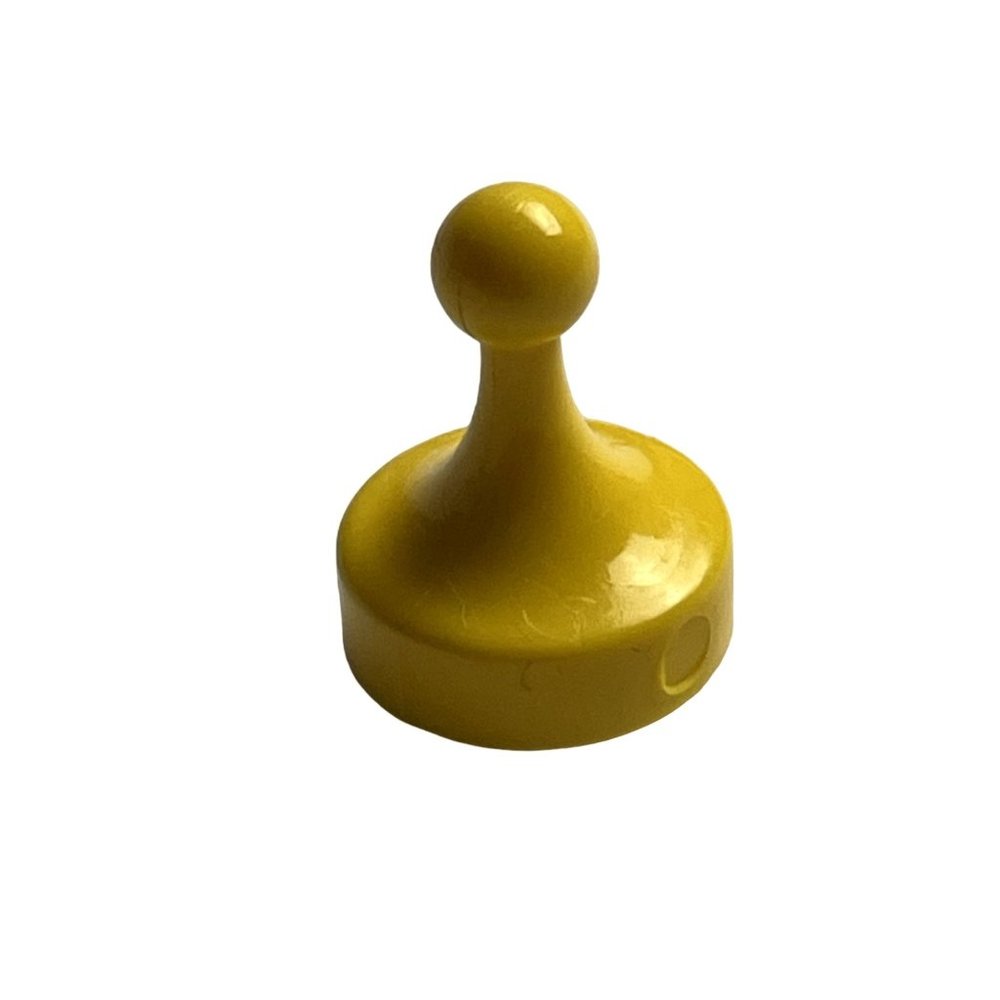 Vintage Clue Replacement  Yellow Game Token Parts Pieces u CT PK B